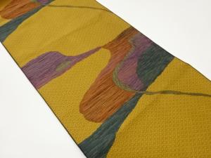 抽象模様織出し名古屋帯